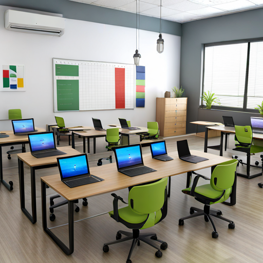 AI technology transforming a classroom setting